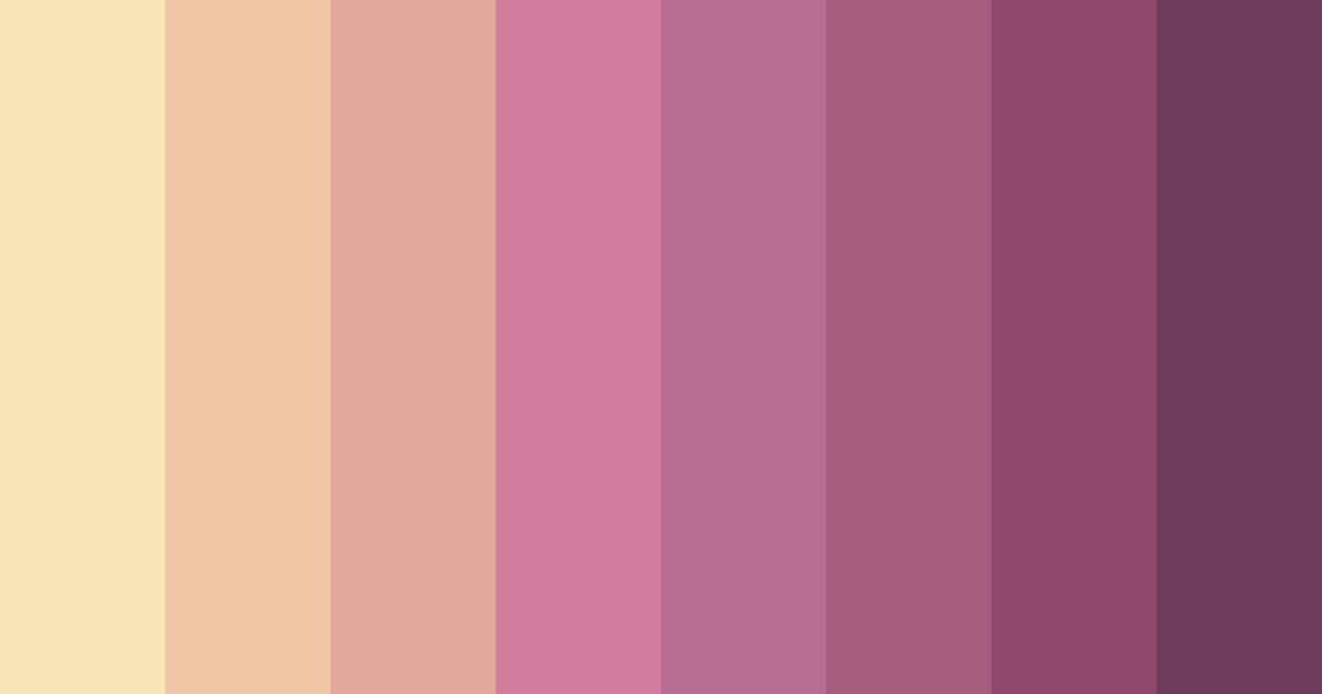 Download elegant pink color palette PNG image (landscape)