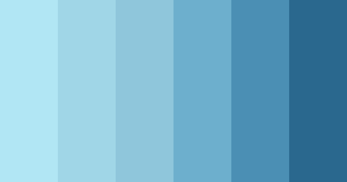 Download light blue color palette PNG image (landscape)