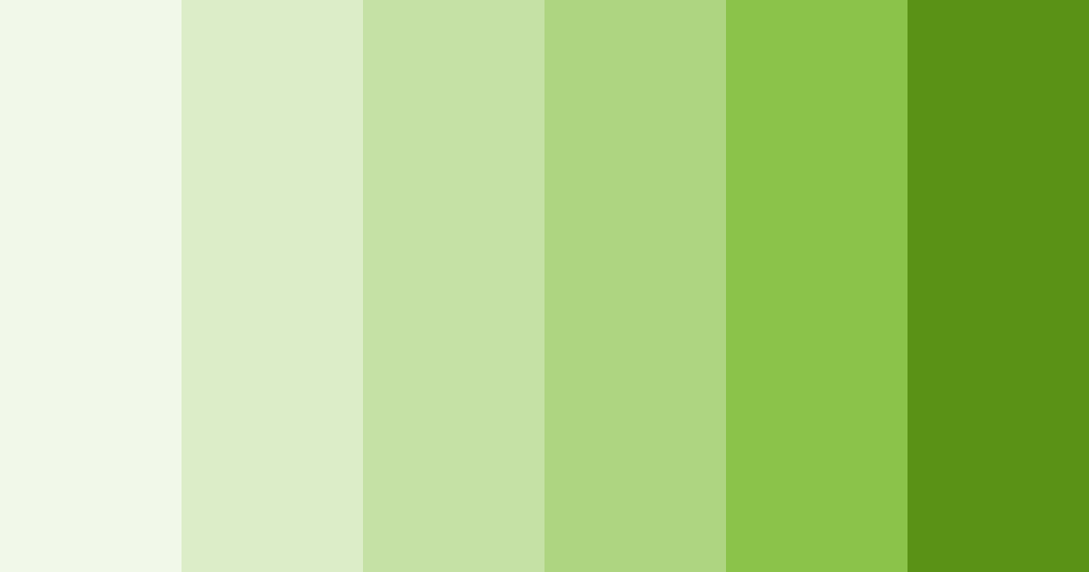 Download lush greenery color palette PNG image (landscape)