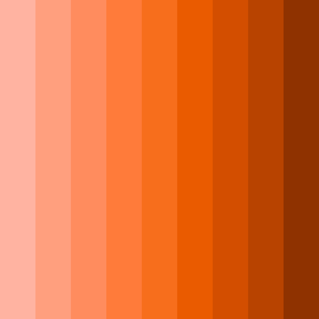 Download rose orange delight color palette PNG image (square)