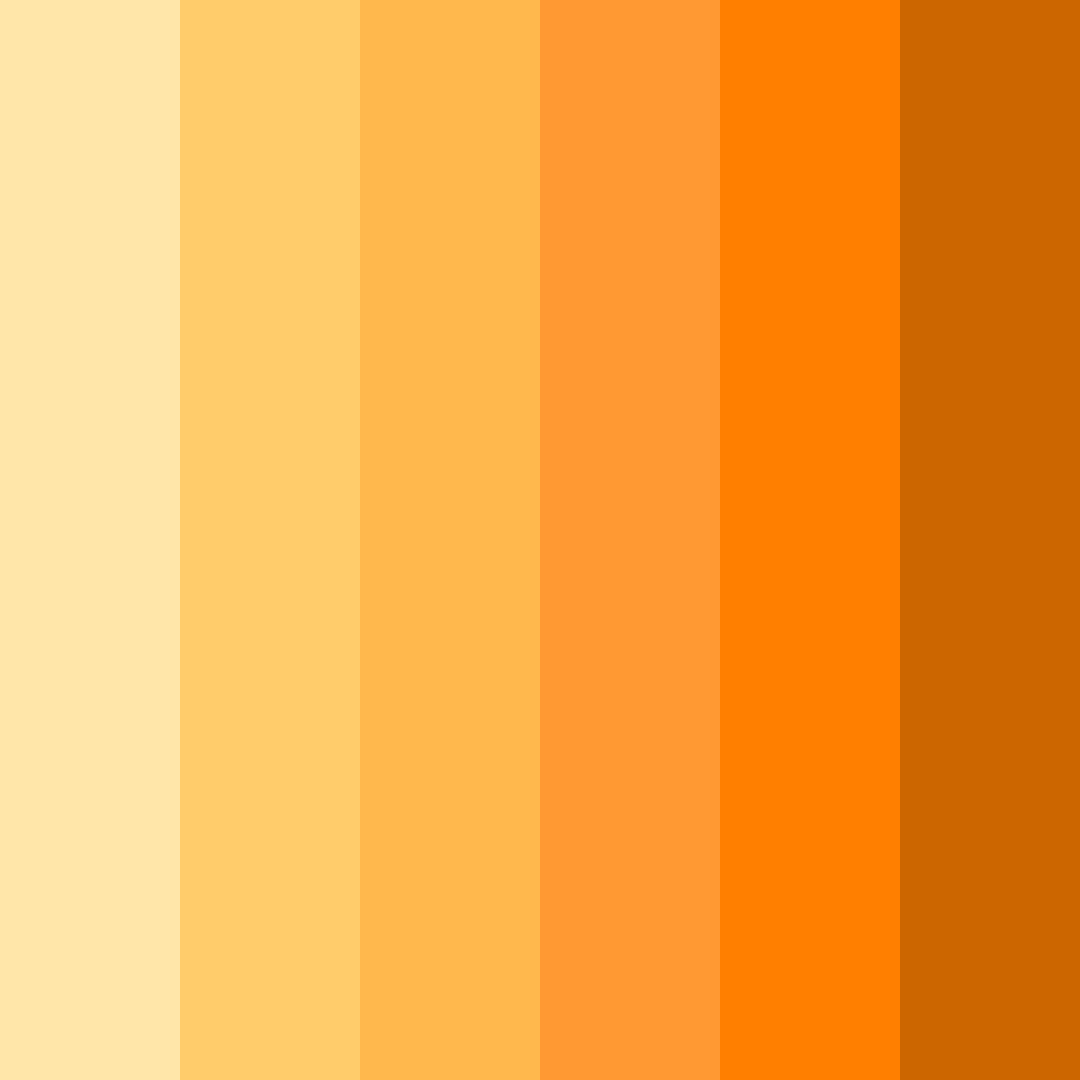 Download sunny citrus burst color palette PNG image (square)
