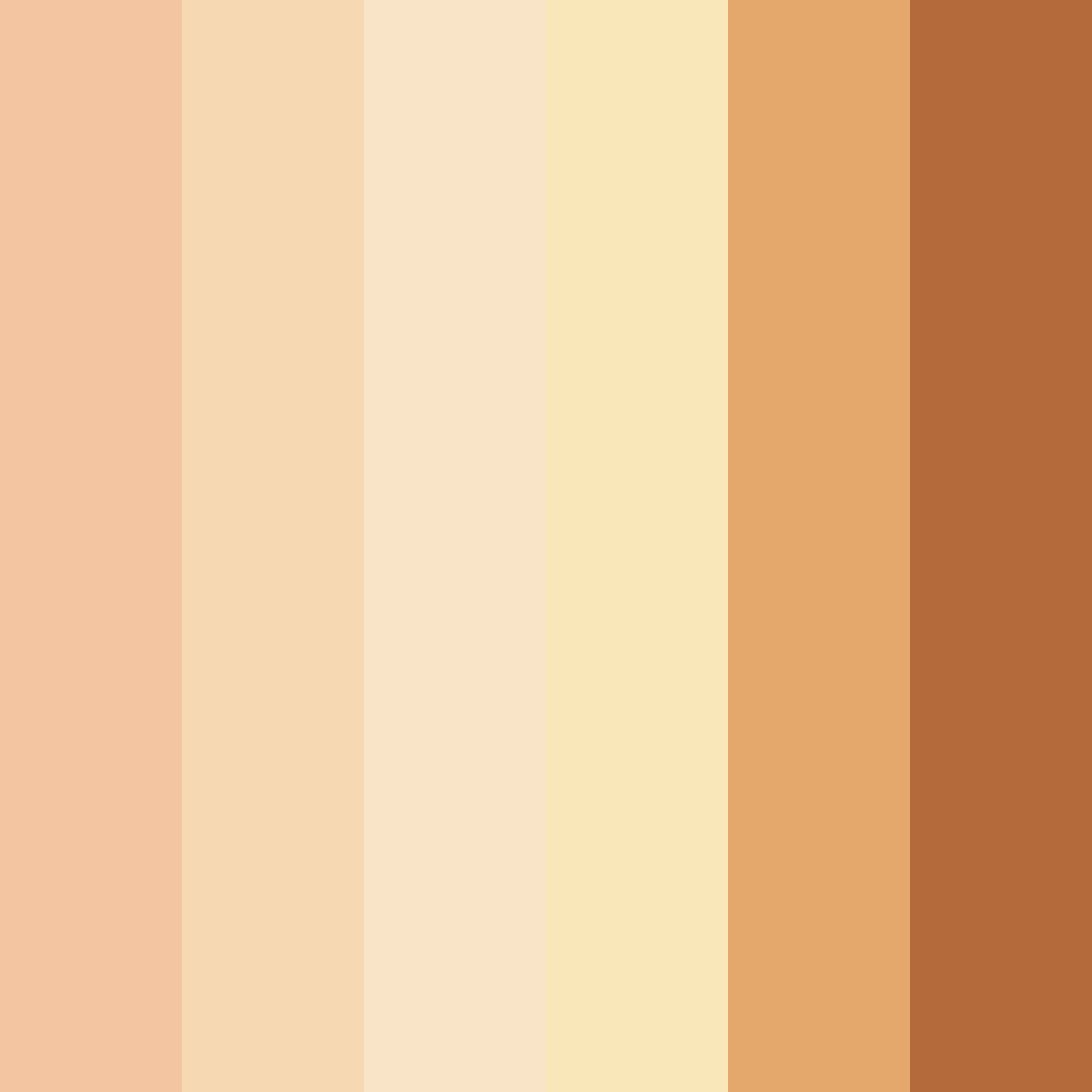 Download warm peach color palette PNG image (square)