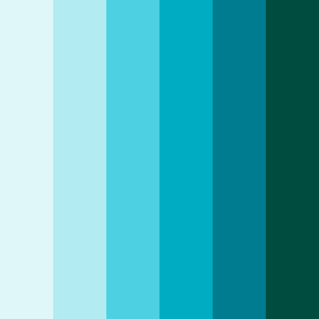 Download aqua dreamscape color palette PNG image (square)