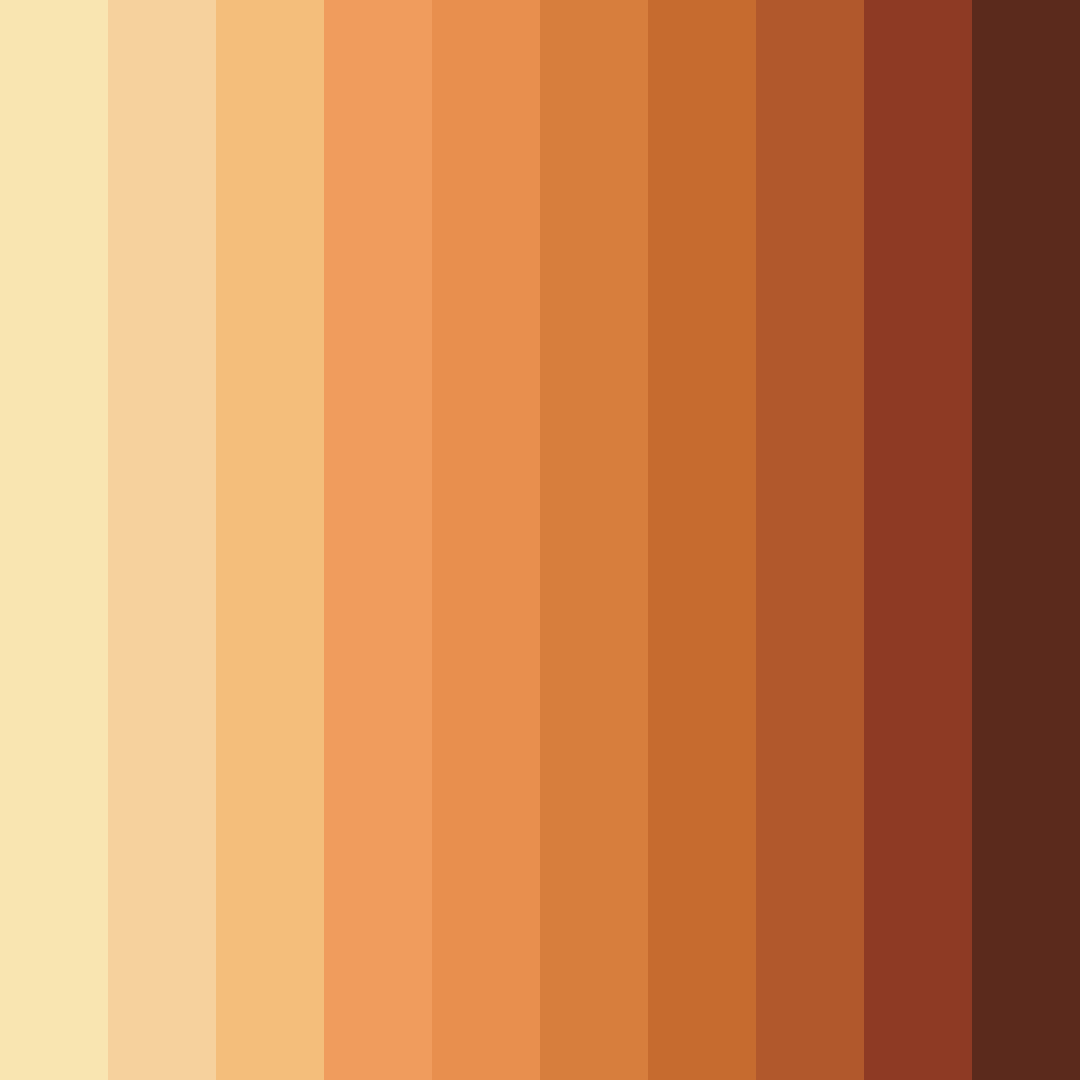 Download warm brown color palette PNG image (square)