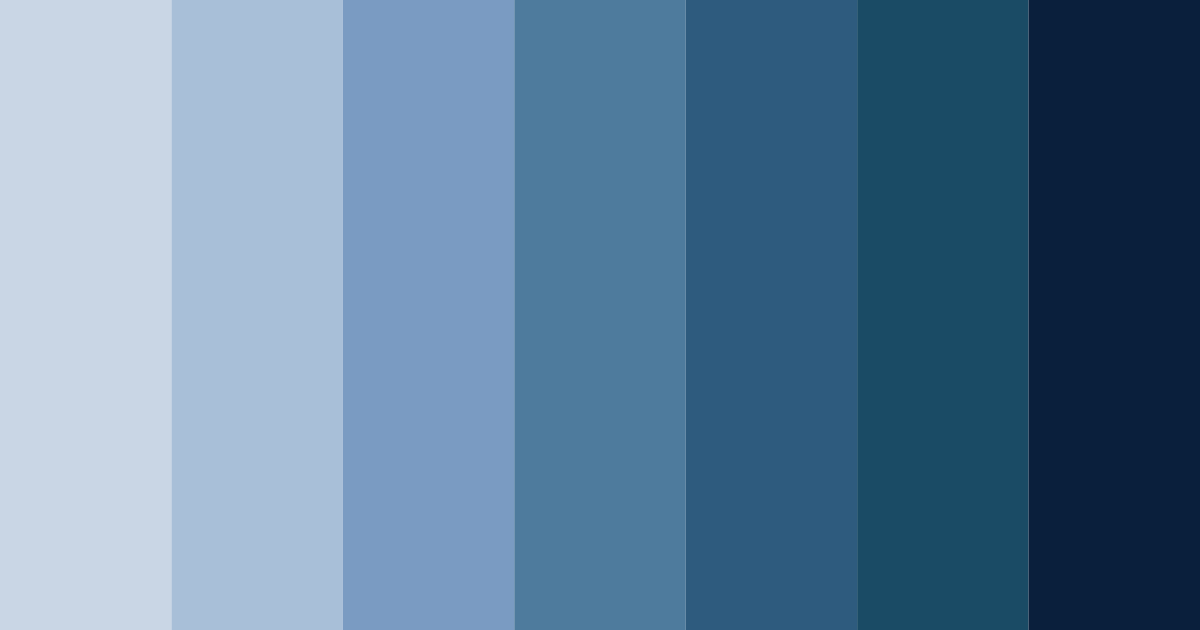 Download midnight cascade color palette PNG image (landscape)