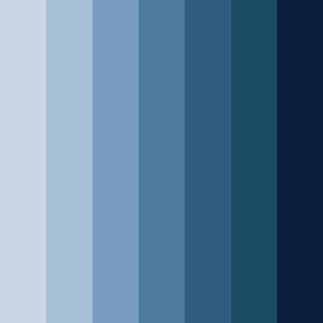 Download midnight cascade color palette PNG image (square)