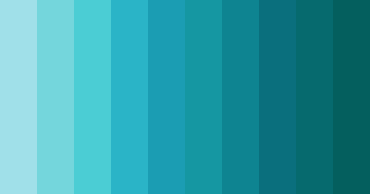 Download turquoise tide color palette PNG image (landscape)
