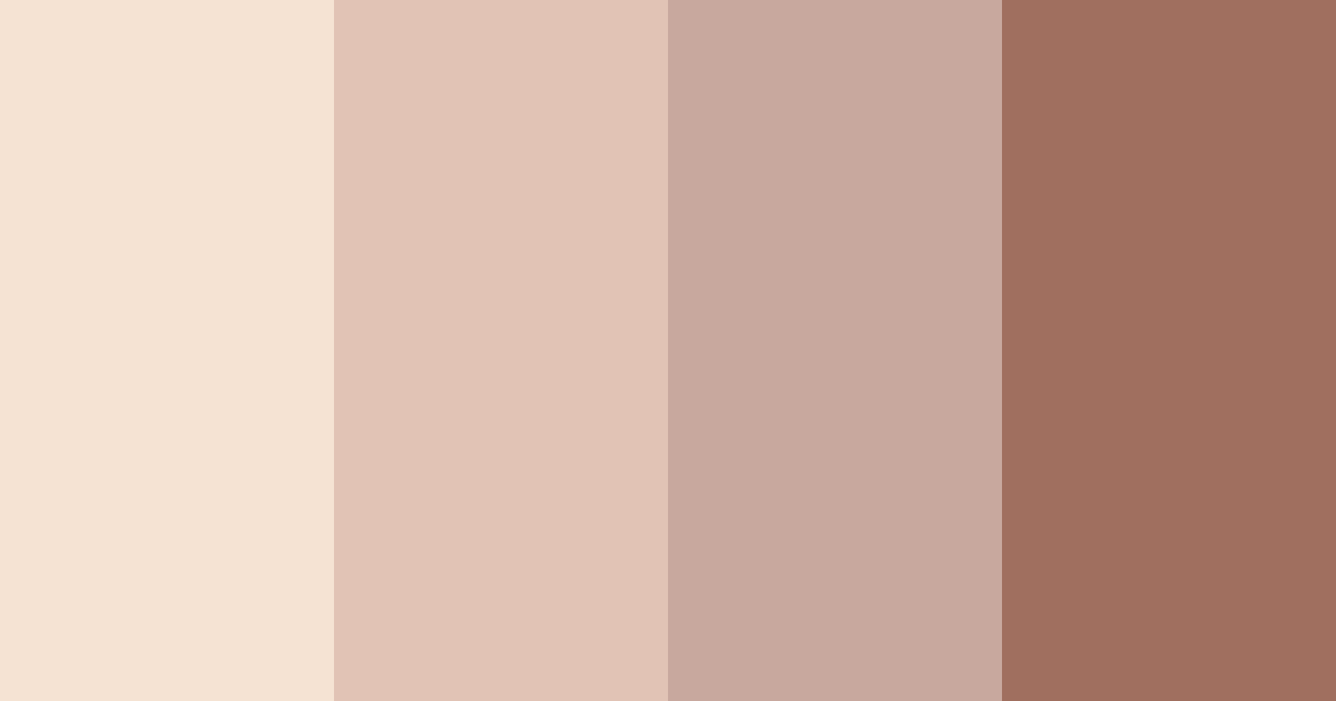 Download peachy beige color palette PNG image (landscape)