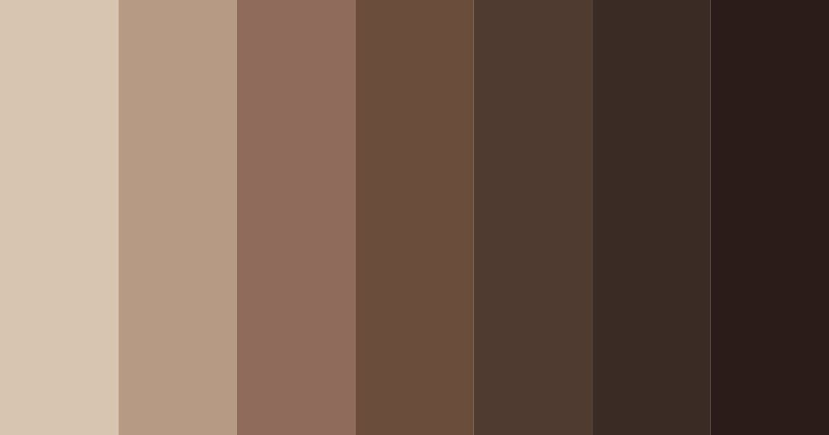 Download brown coffee color palette PNG image (landscape)