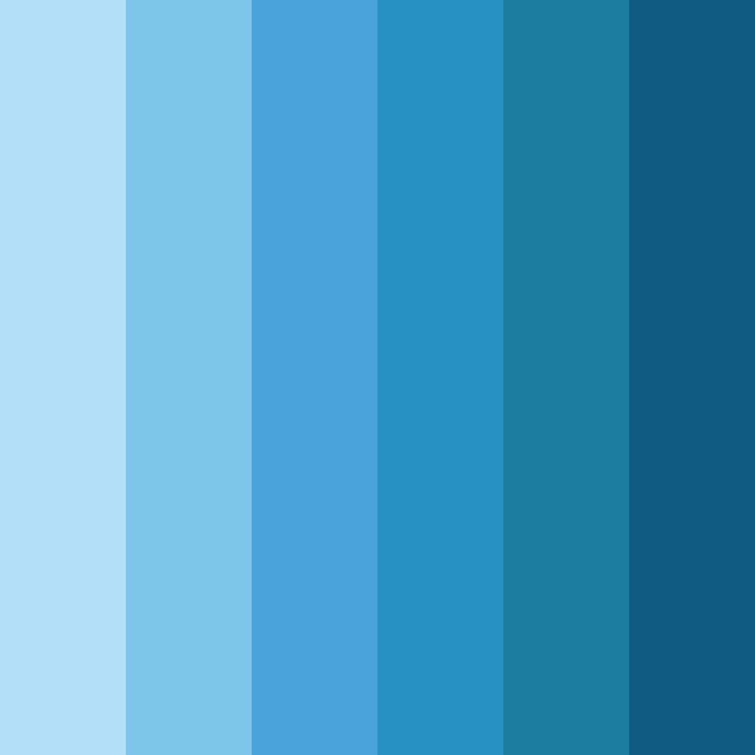 Download bright sky blue color palette PNG image (square)