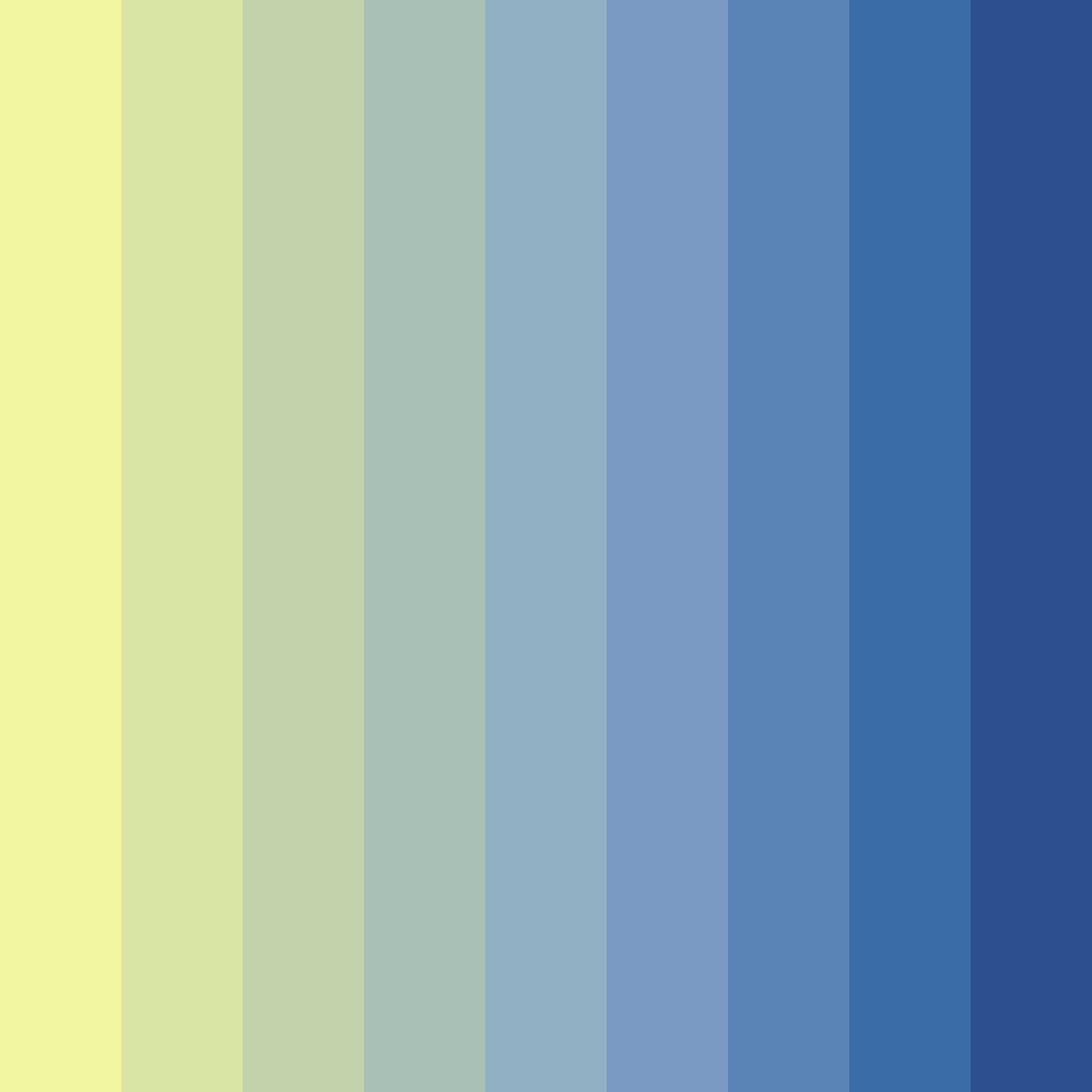 Download serene seascape color palette PNG image (square)