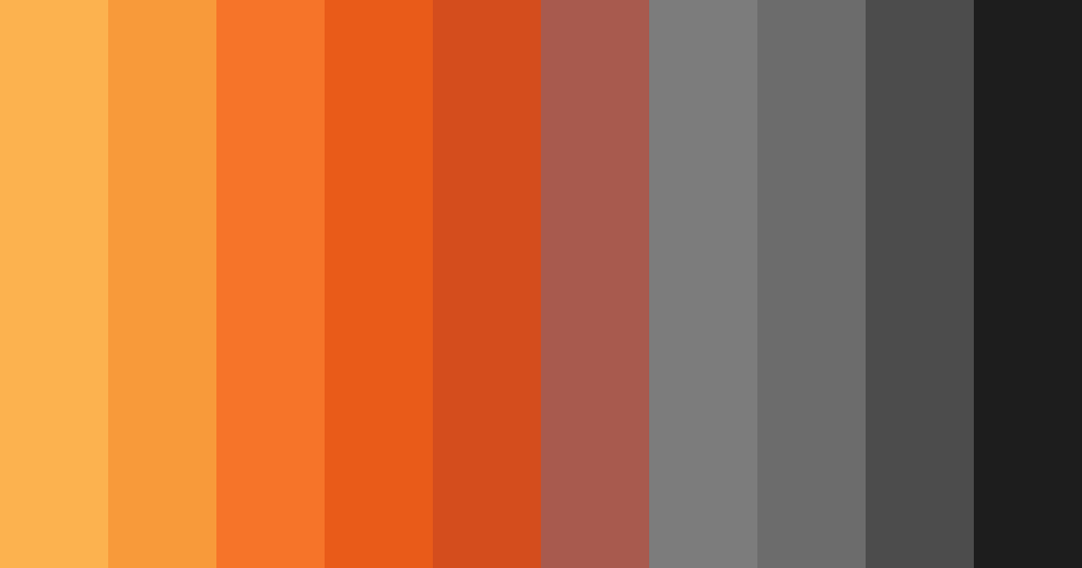 Download orange and gray symphony color palette PNG image (landscape)