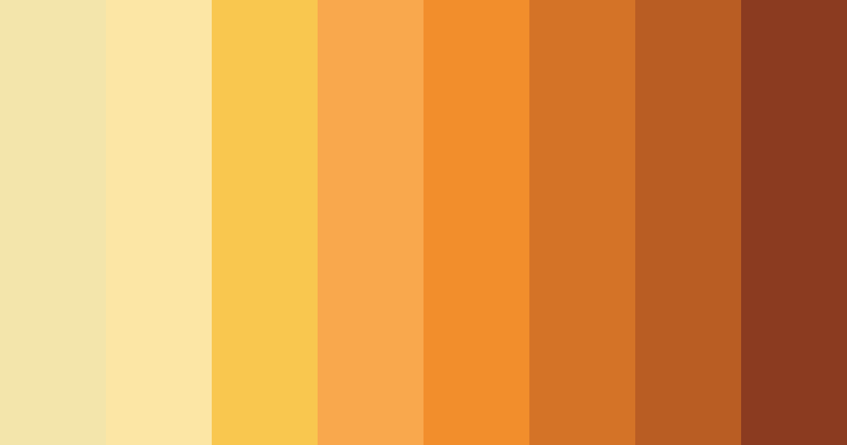 Download autumn harvest color palette PNG image (landscape)