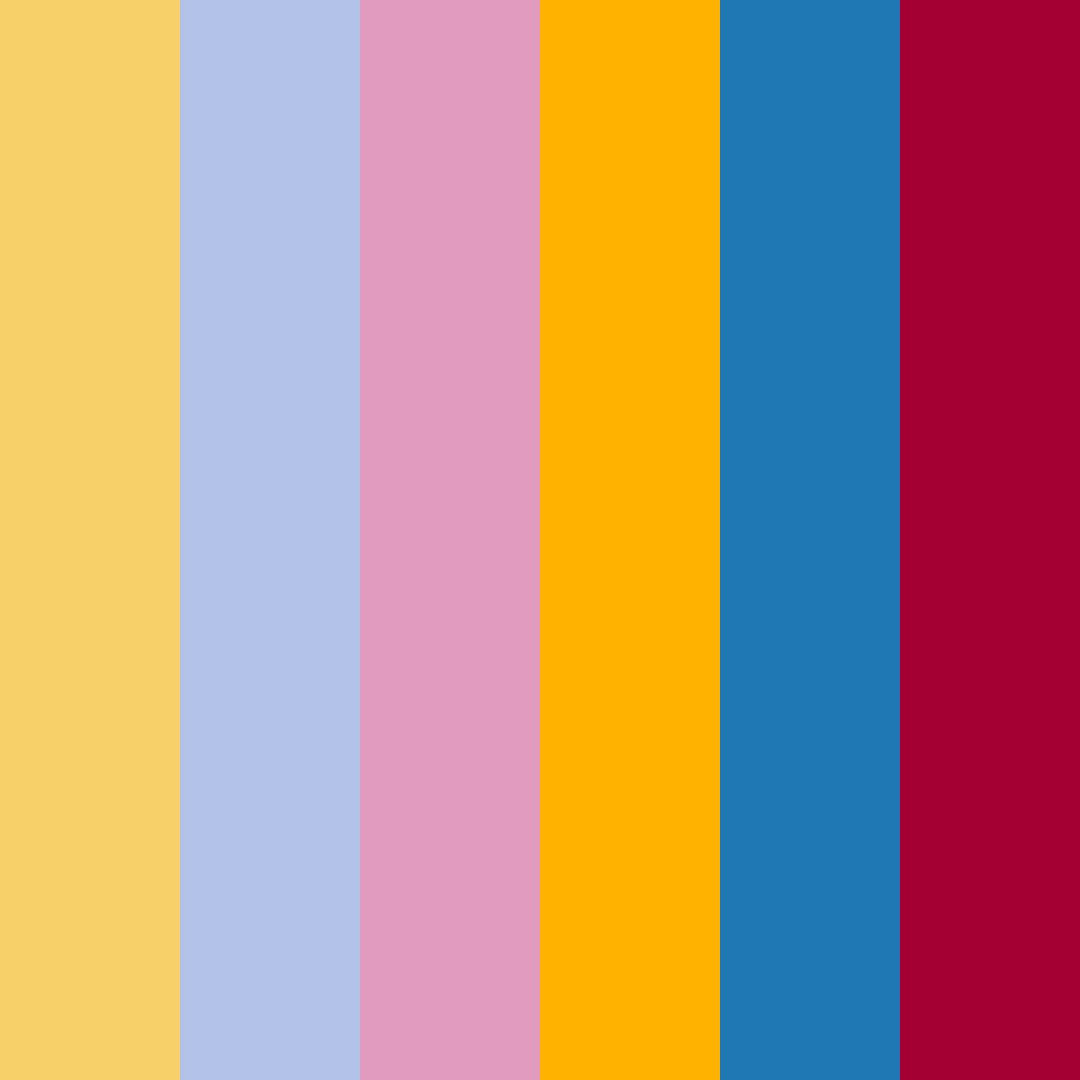 Download warm sunset color palette PNG image (square)