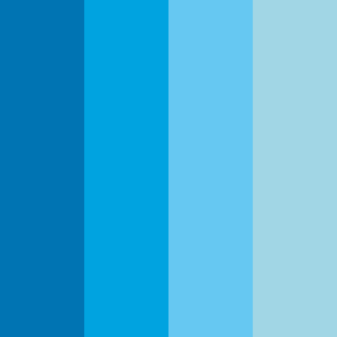 Download blue ocean color palette PNG image (square)