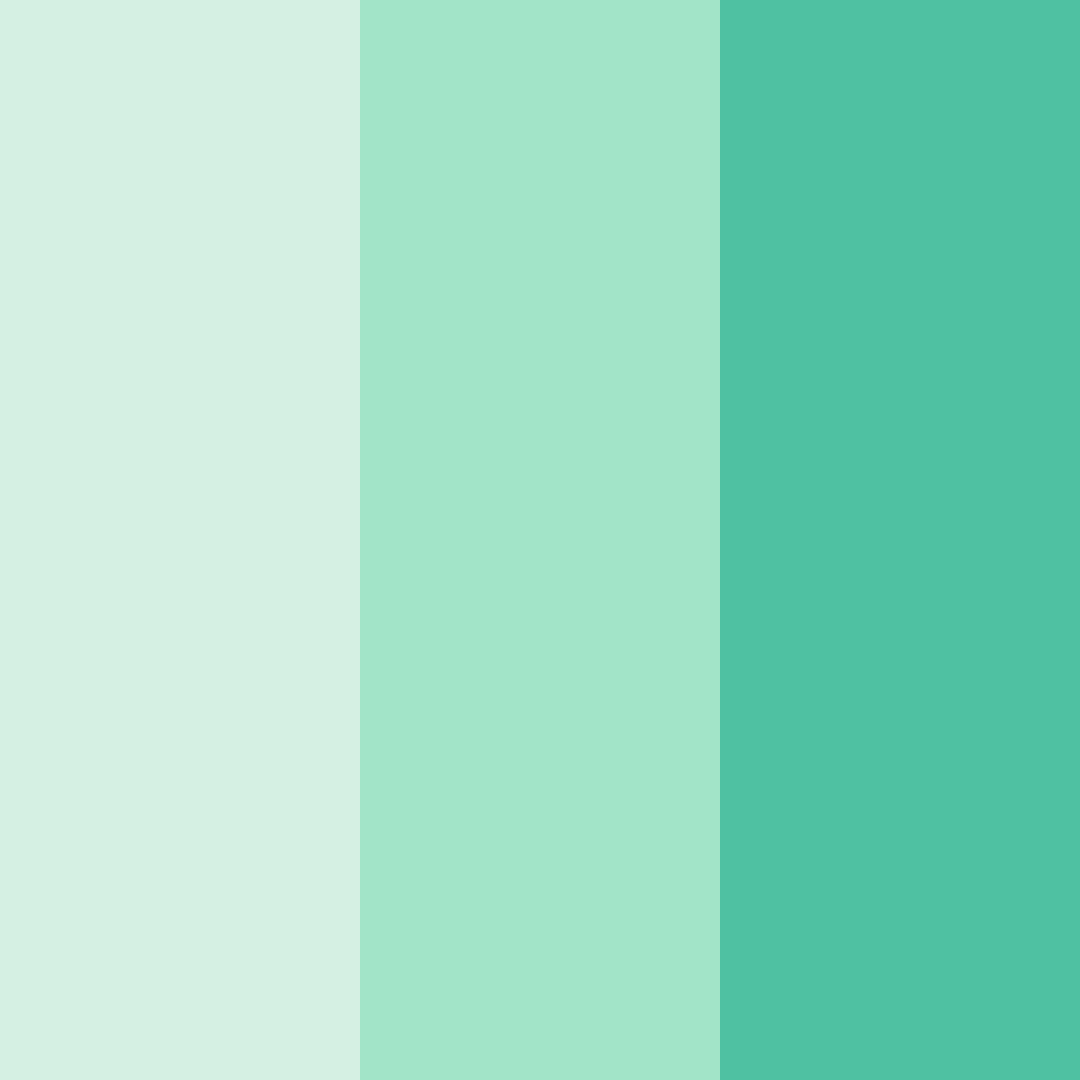 Download serenity in teal color palette PNG image (square)