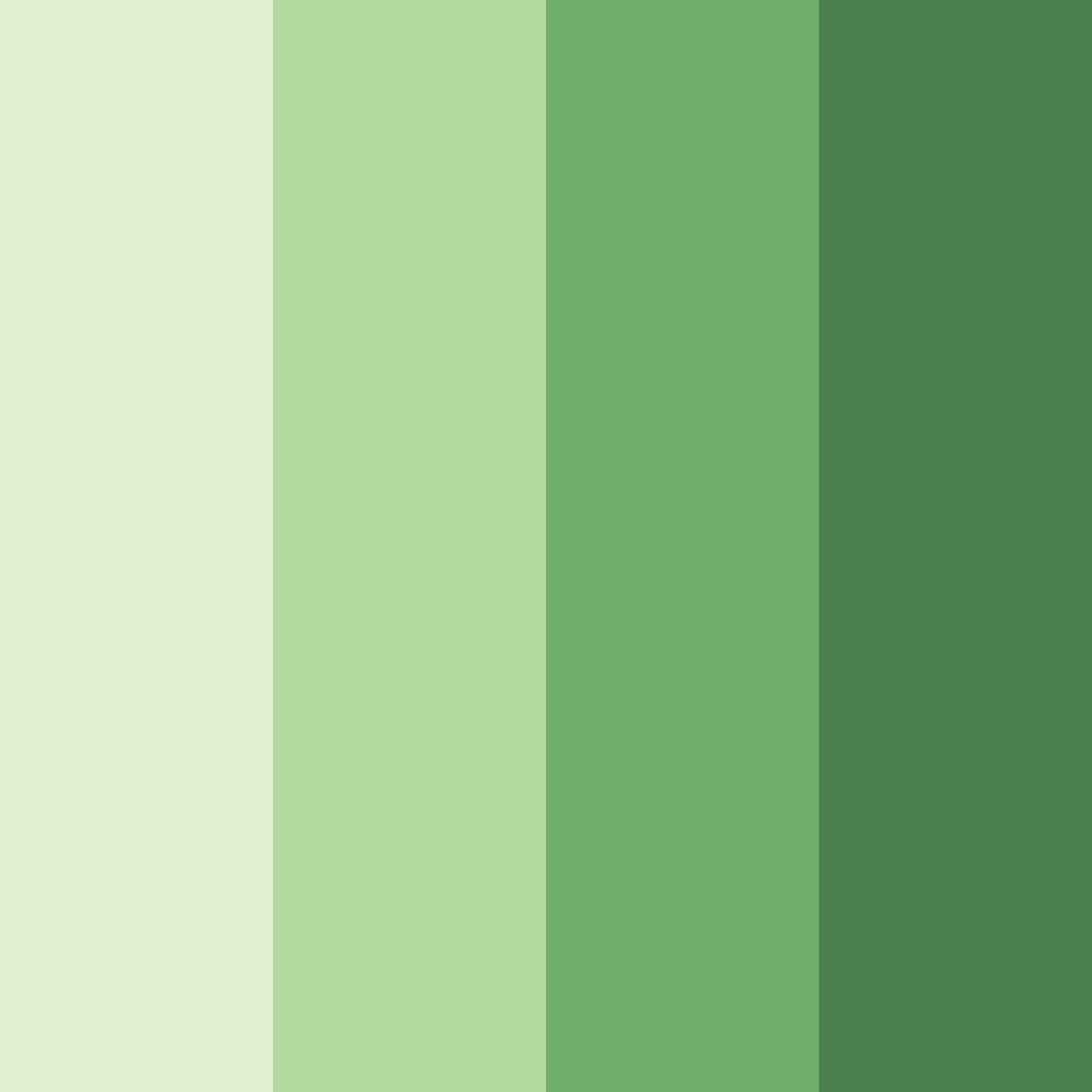 Download verdant vibrance color palette PNG image (square)
