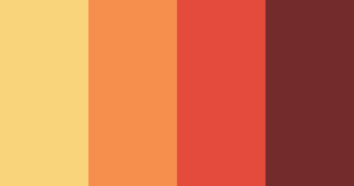 Download orange volcano color palette PNG image (landscape)