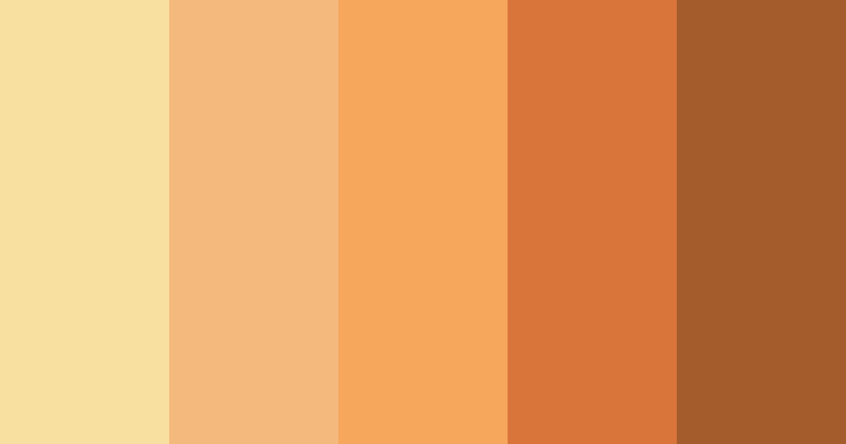 Download golden sunset harmony color palette PNG image (landscape)