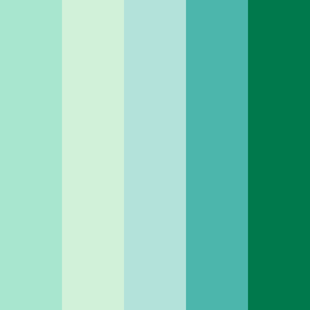 Download emerald oasis color palette PNG image (square)