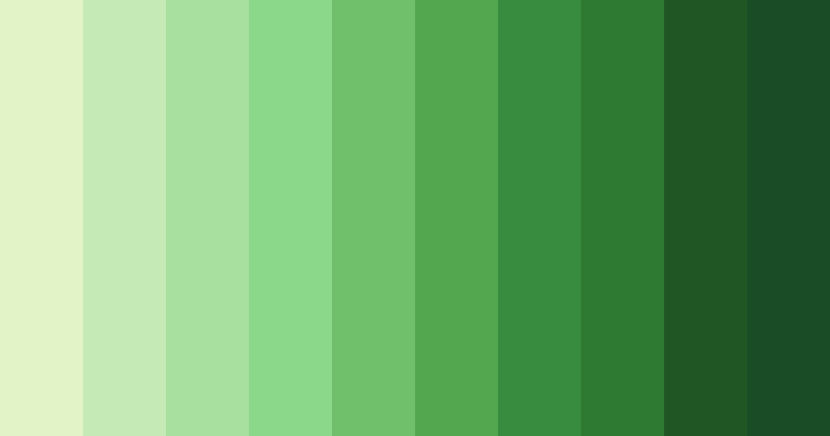 Download shades of green with gold color palette PNG image (landscape)