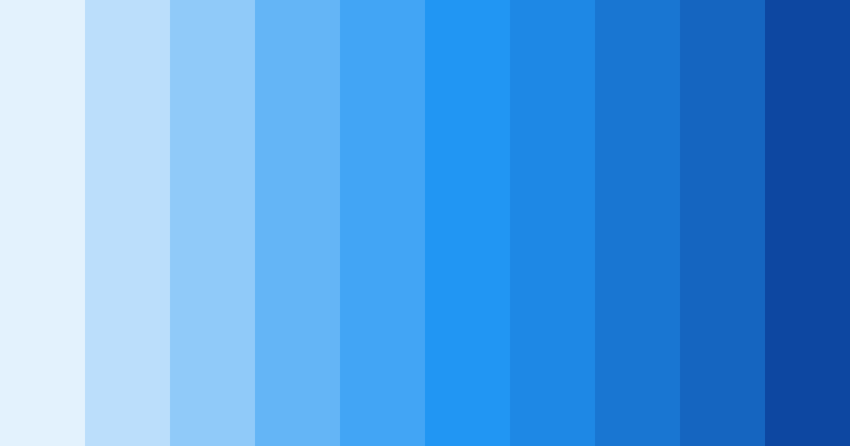 Download crystal clear blues color palette PNG image (landscape)