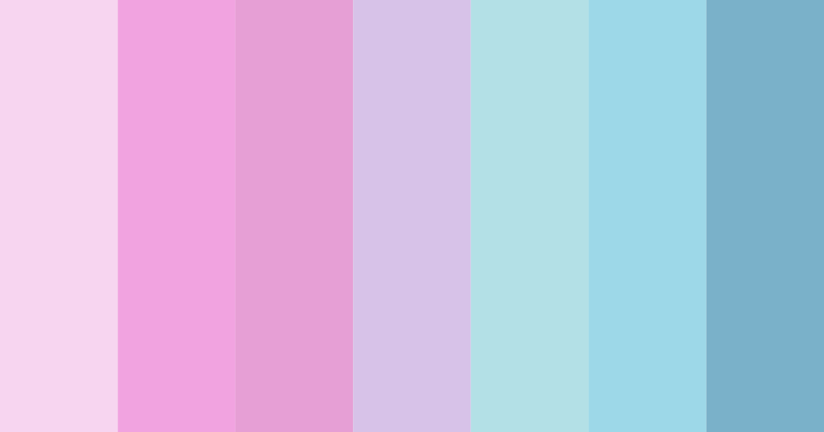 Download cotton candy dreams color palette PNG image (landscape)