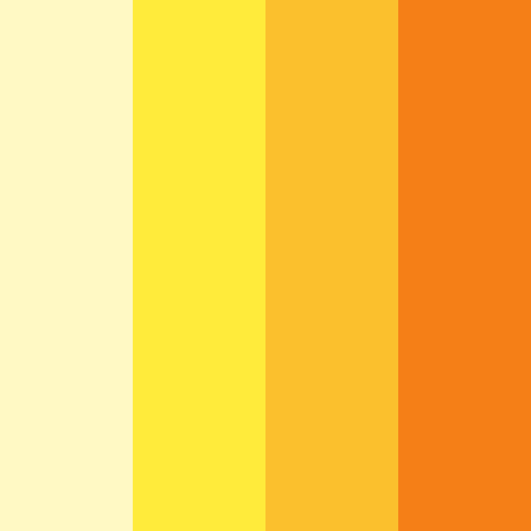 Download sunny creamsicle color palette PNG image (square)