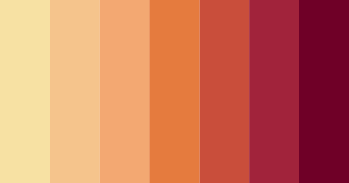 Download desert sunset color palette PNG image (landscape)