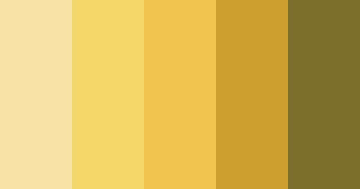 Download golden nectar color palette PNG image (landscape)