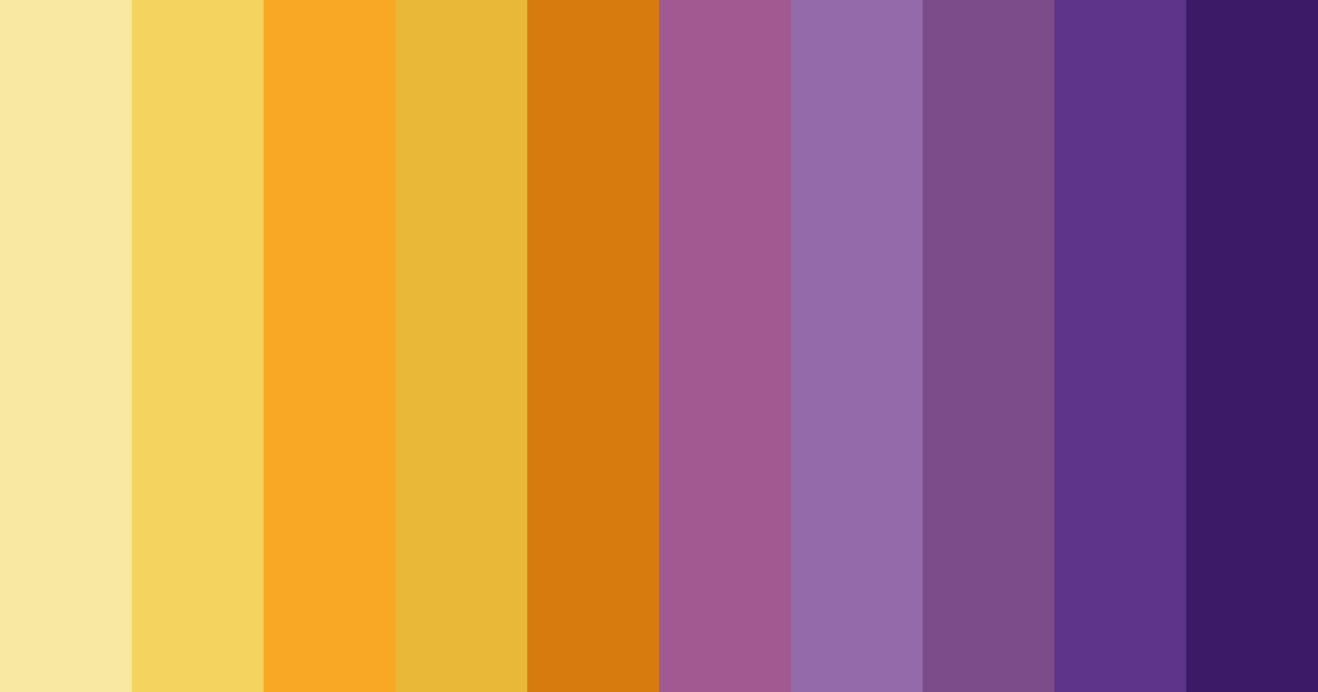 Download golden twilight color palette PNG image (landscape)