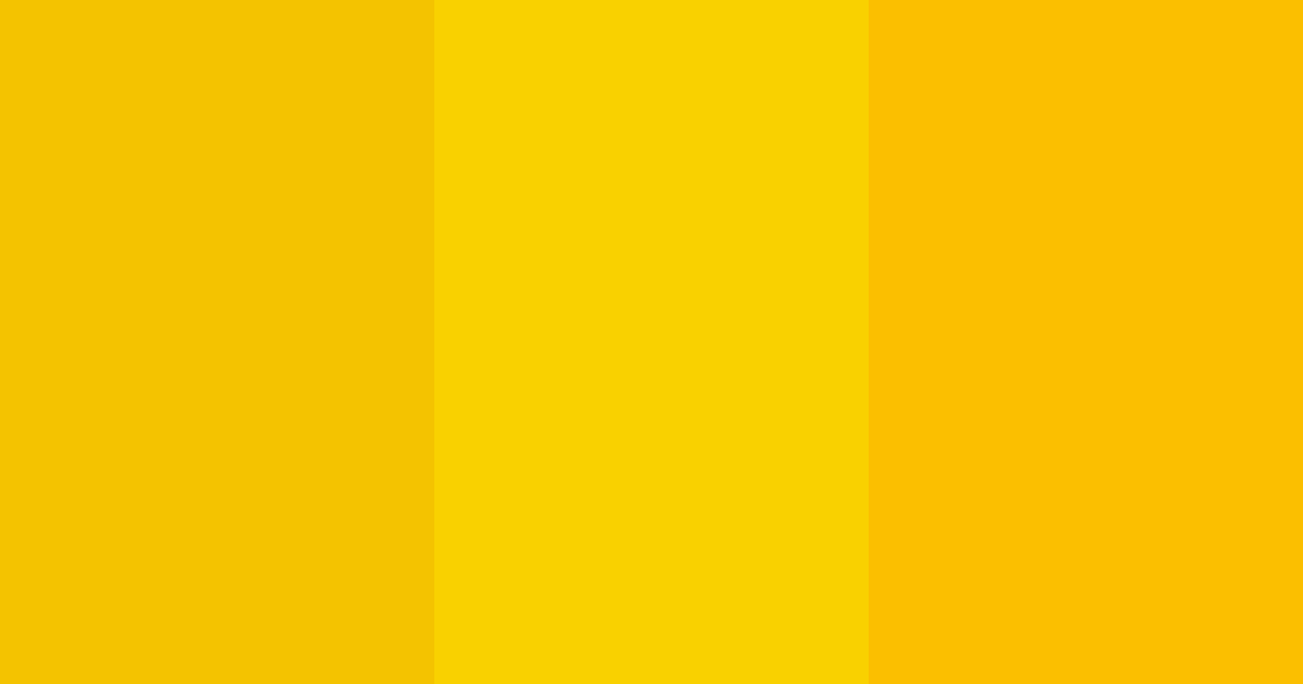 Download yellow sunshine color palette PNG image (landscape)