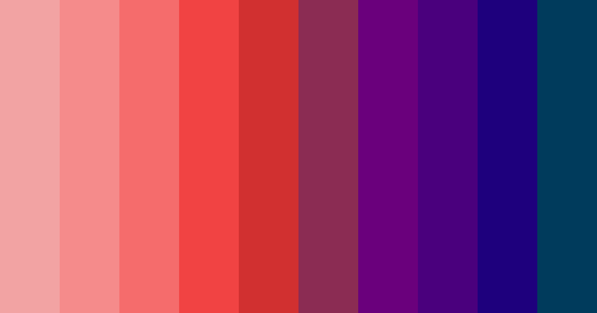Download red blue harmony color palette PNG image (landscape)