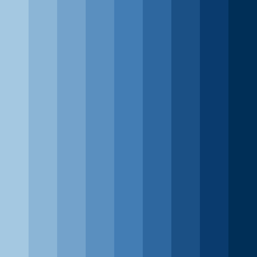 Download shades of bleu color palette PNG image (square)