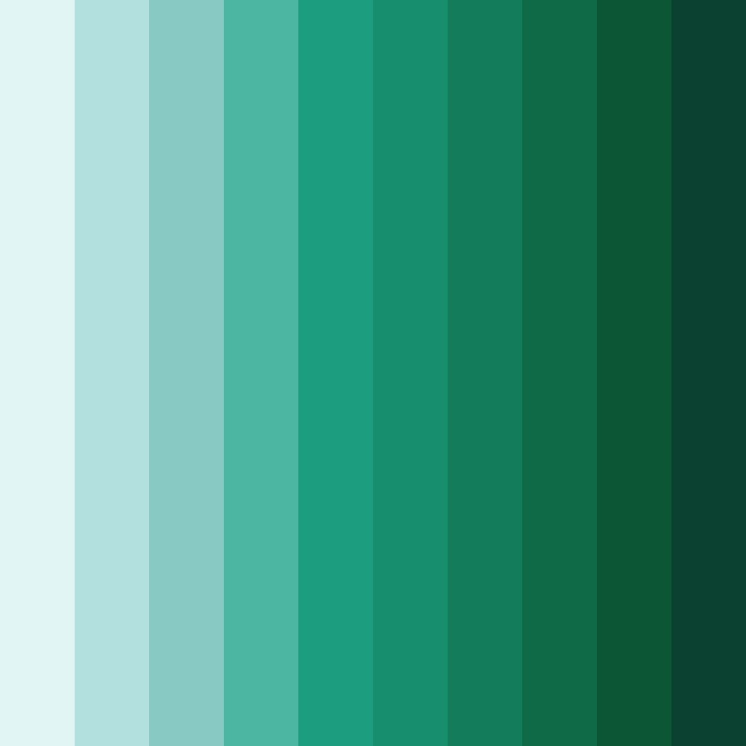 Download teal harmony color palette PNG image (square)