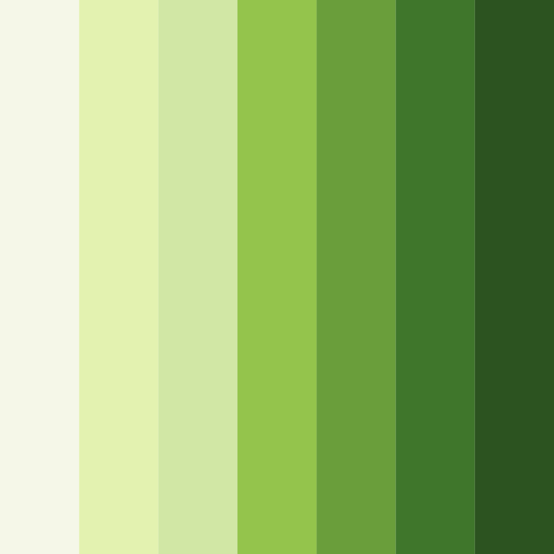 Download verdant harmony color palette PNG image (square)