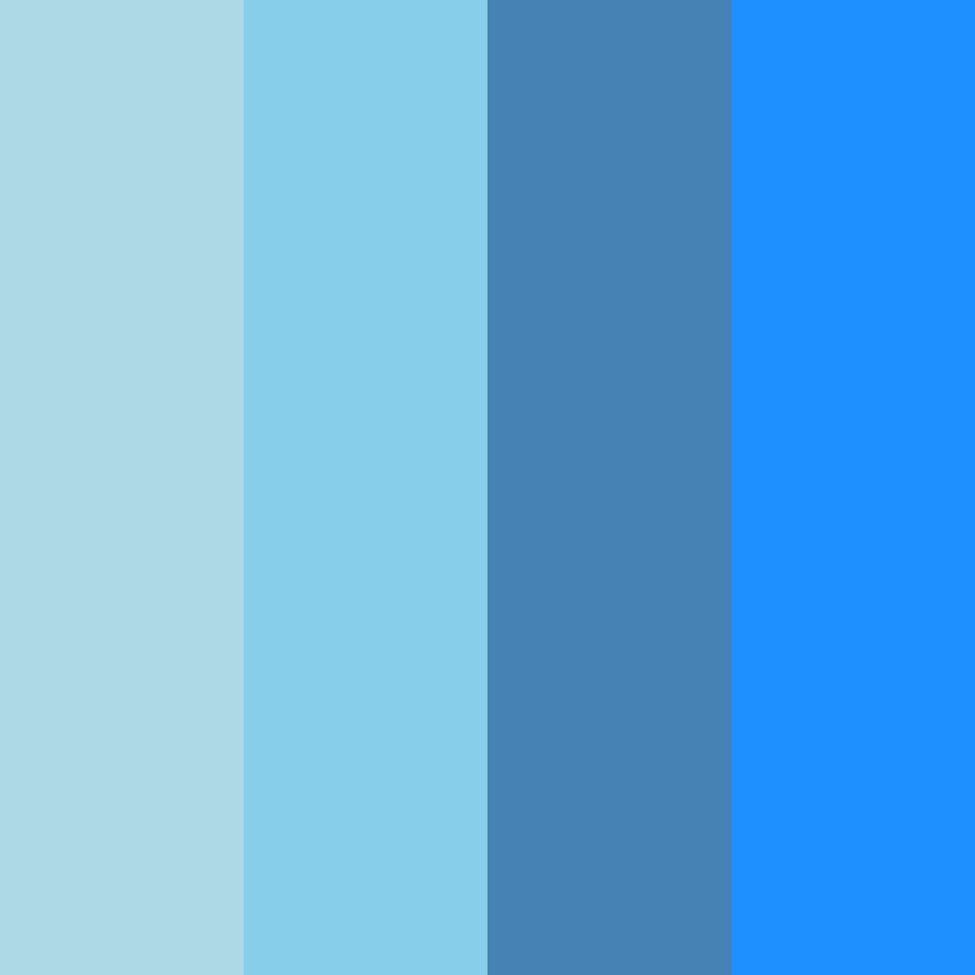 Download light blue color palette PNG image (square)