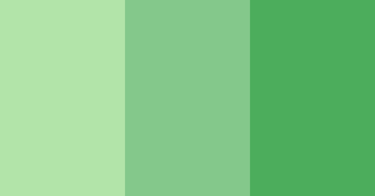 Download fresh green color palette PNG image (landscape)