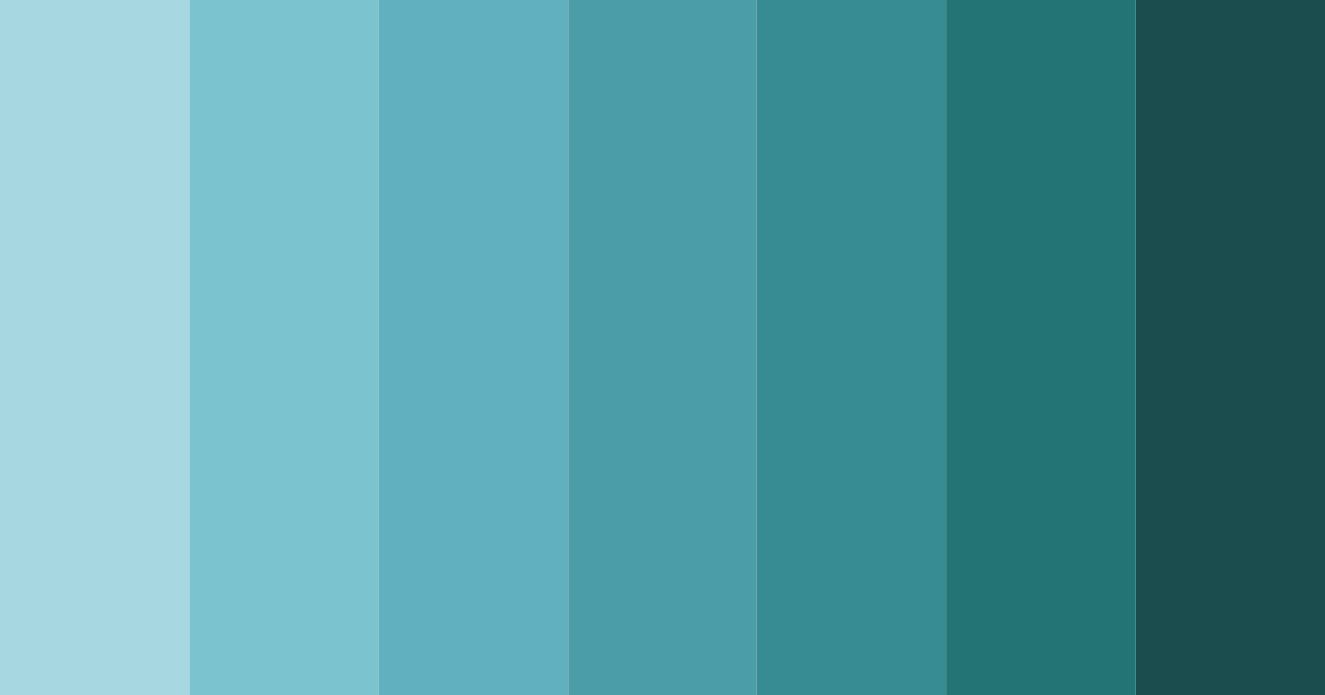 Download aqua serenade color palette PNG image (landscape)