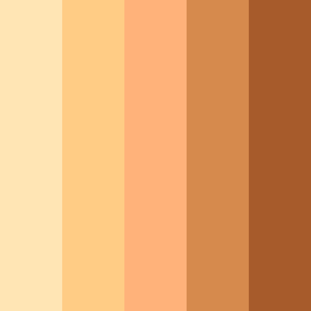 Download warm peach color palette PNG image (square)
