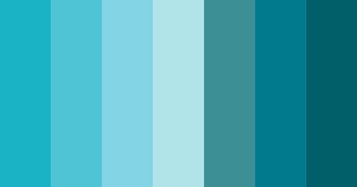 Download aqua serenade color palette PNG image (landscape)