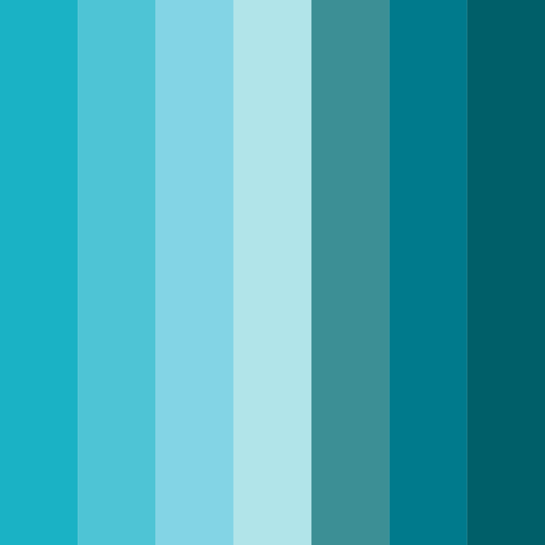 Download aqua serenade color palette PNG image (square)