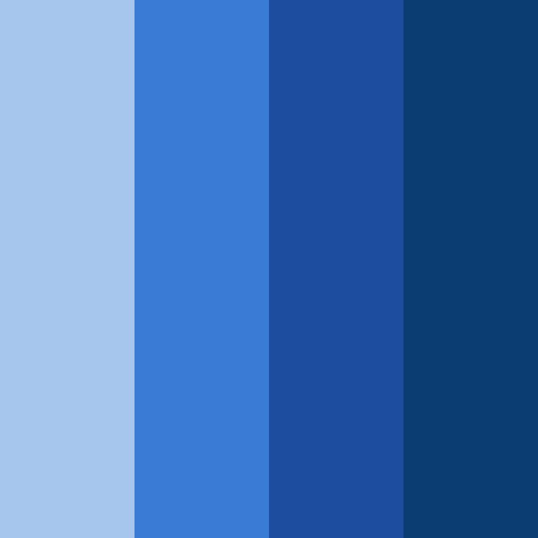 Download corporate azure color palette PNG image (square)