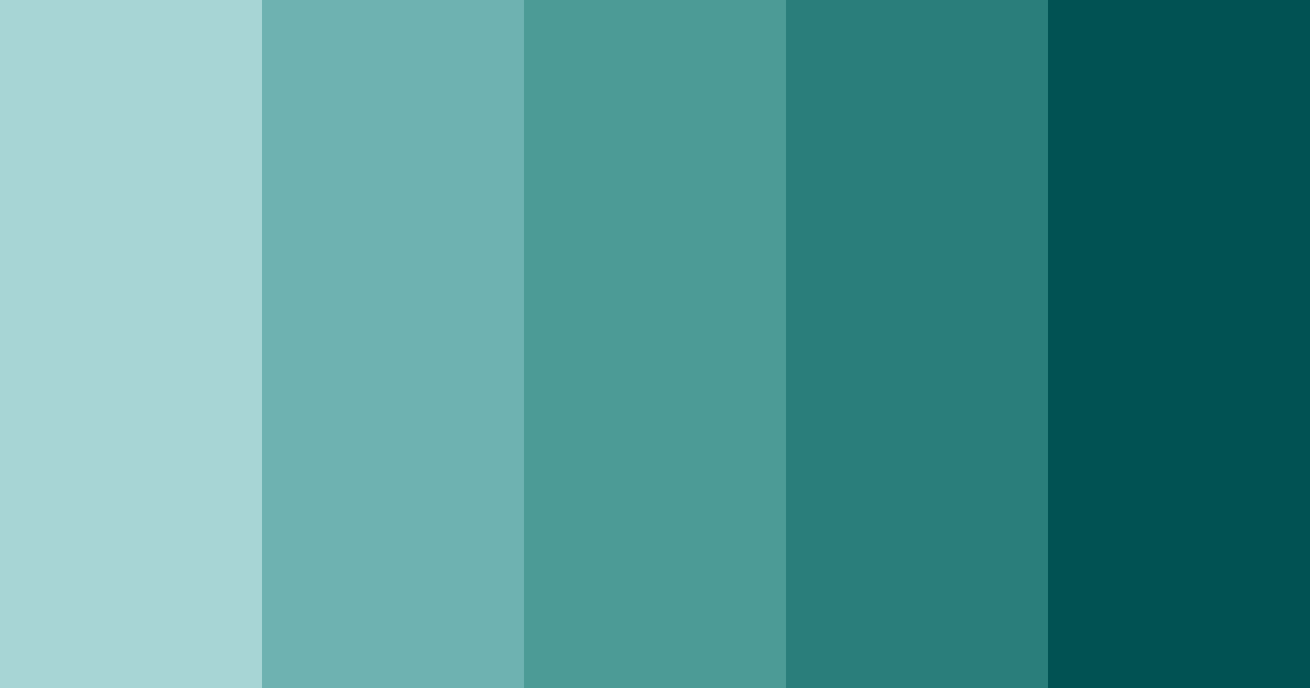 Download tropical teal oasis color palette PNG image (landscape)