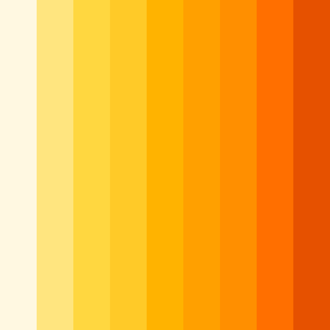 Download bright yellow color palette PNG image (square)