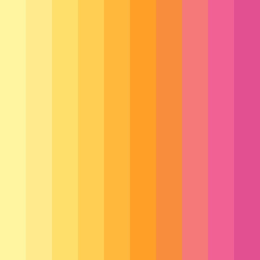Download whimsical sunrise sorbet color palette PNG image (square)
