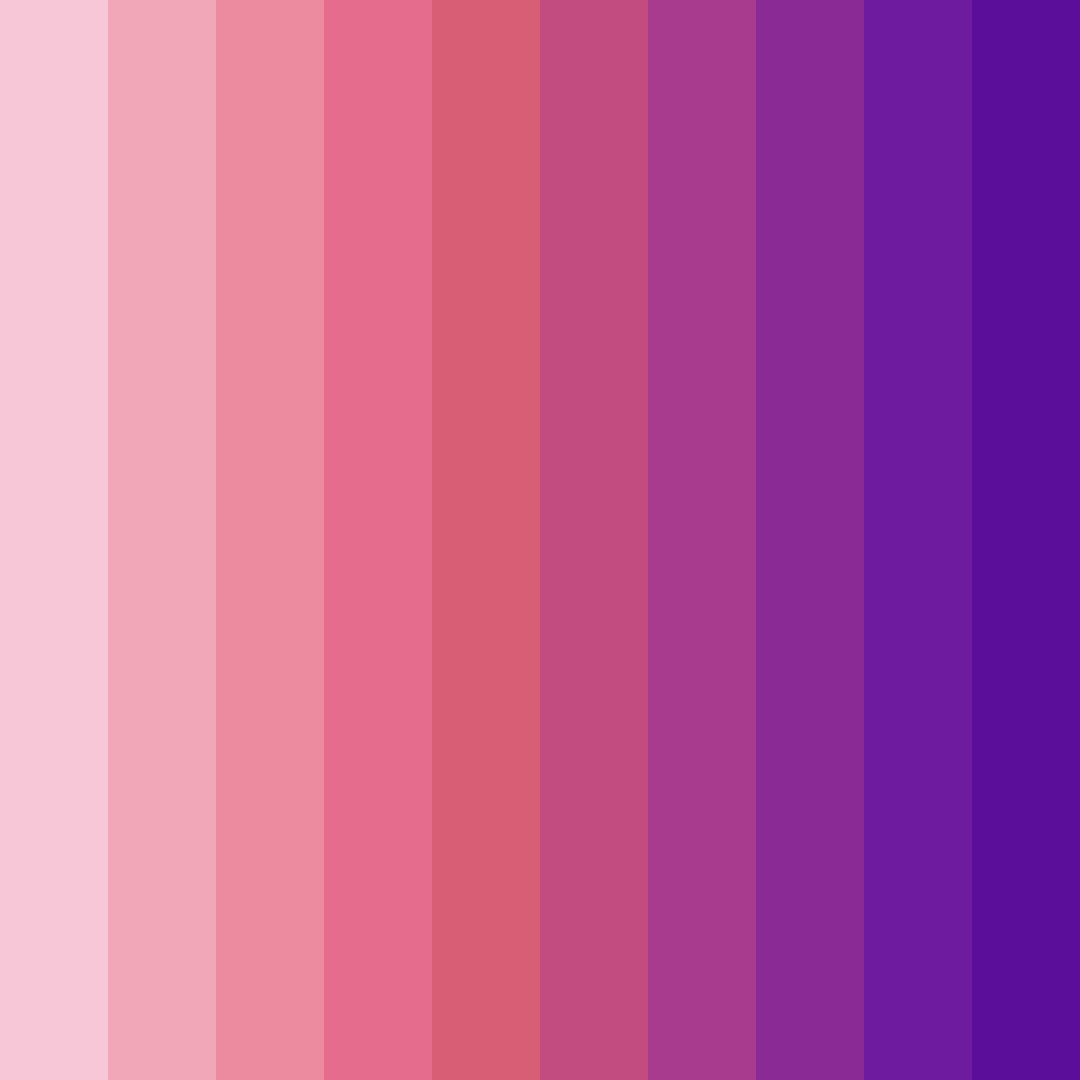 Download whimsical ombre dream color palette PNG image (square)