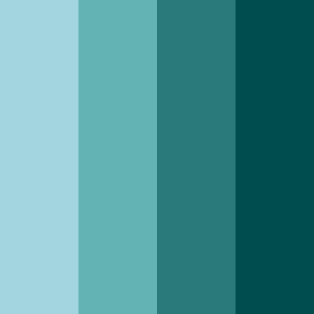 Download blue green shades color palette PNG image (square)