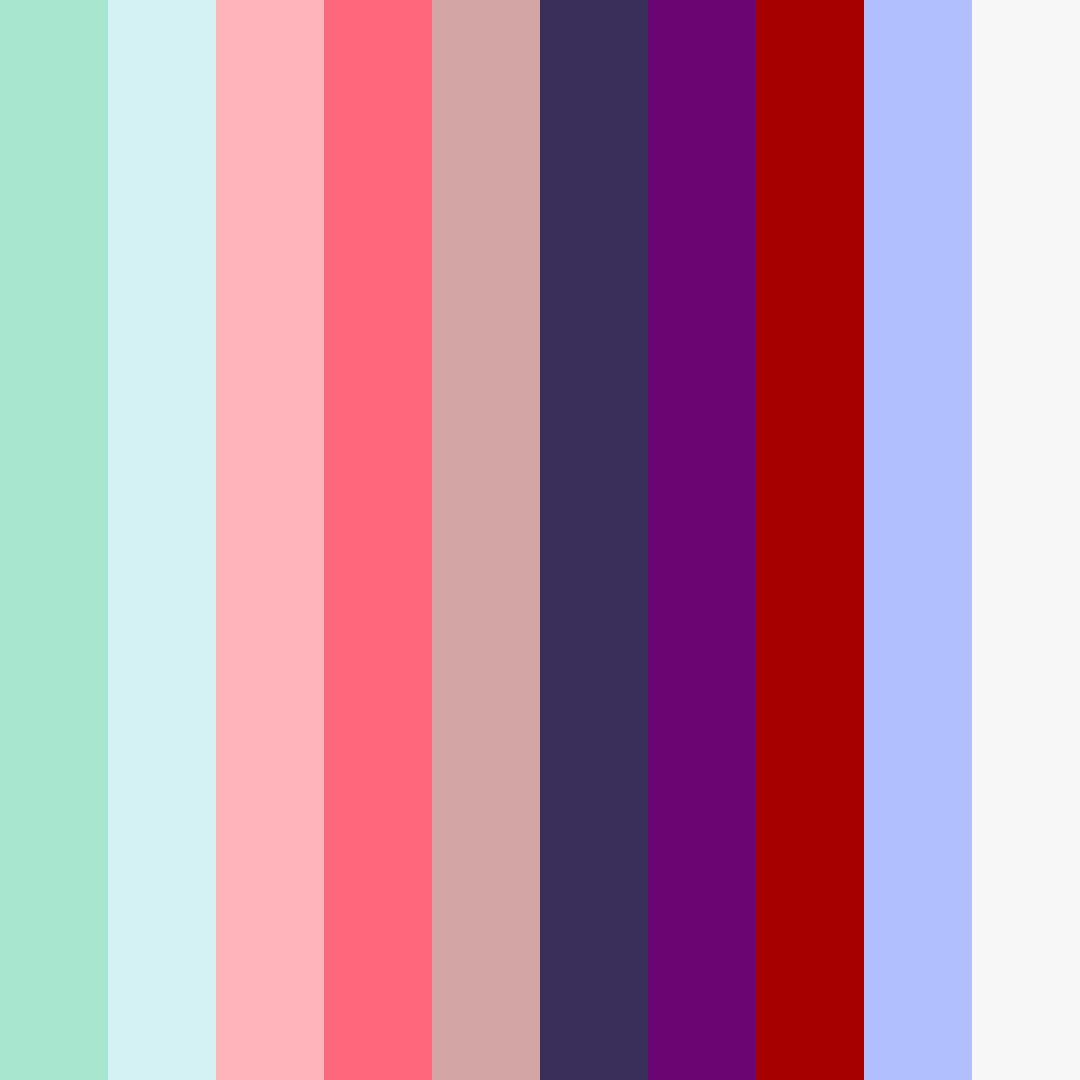 Download whispers of spring color palette PNG image (square)