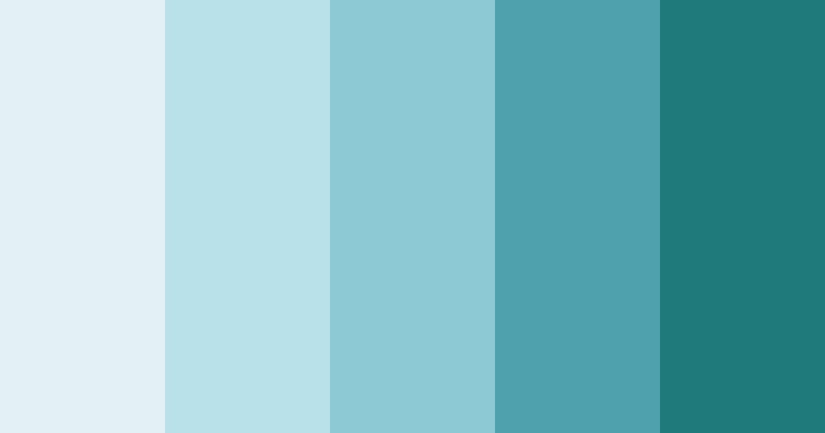 Download teal chemise color palette PNG image (landscape)